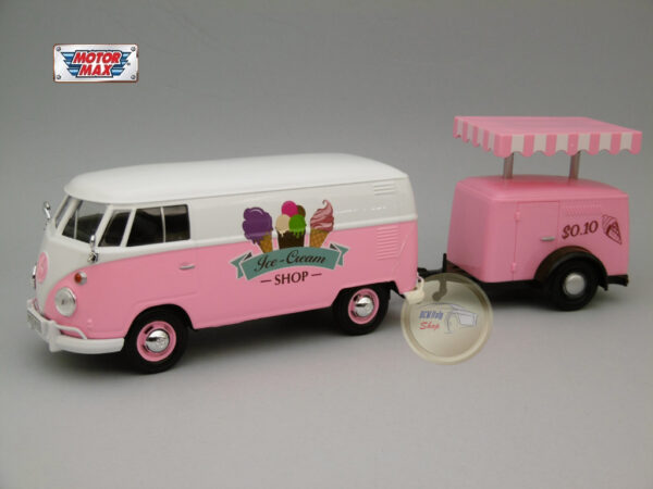 Volkswagen T2 Van “Ice Cream Set” 1:24 Motormax