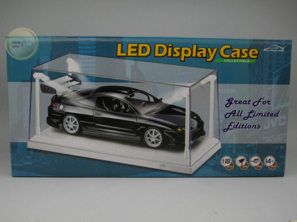 Show Case White Base With Light 1:18 Triple 9