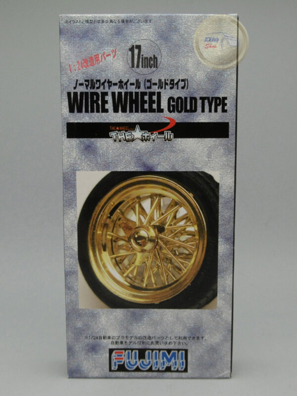 Wheels Kit #56 – Wire Wheels Gold Type – 17 inch 1:24 Fujimi