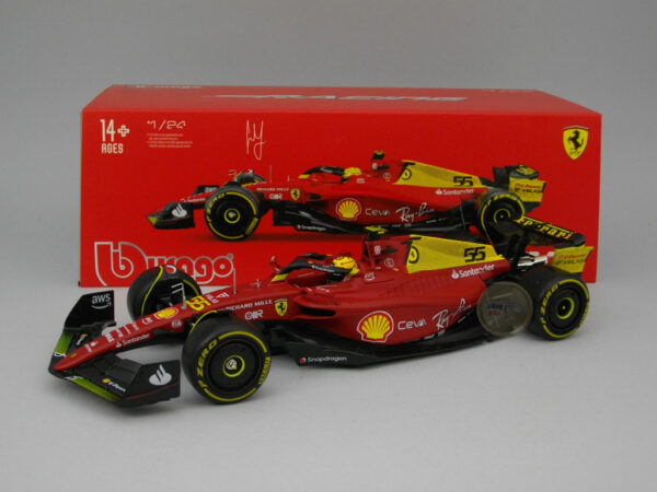 Ferrari F1-75 No.55 GP Monza “Carlos Sainz Jr.” 1:24 Burago